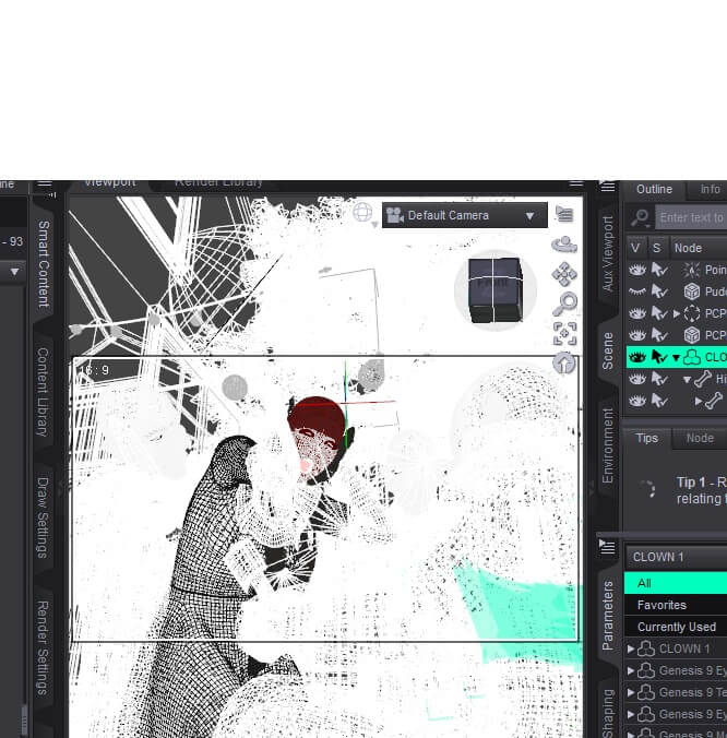 Send in the Clowns 3D Render, Digital Artwork by RLove