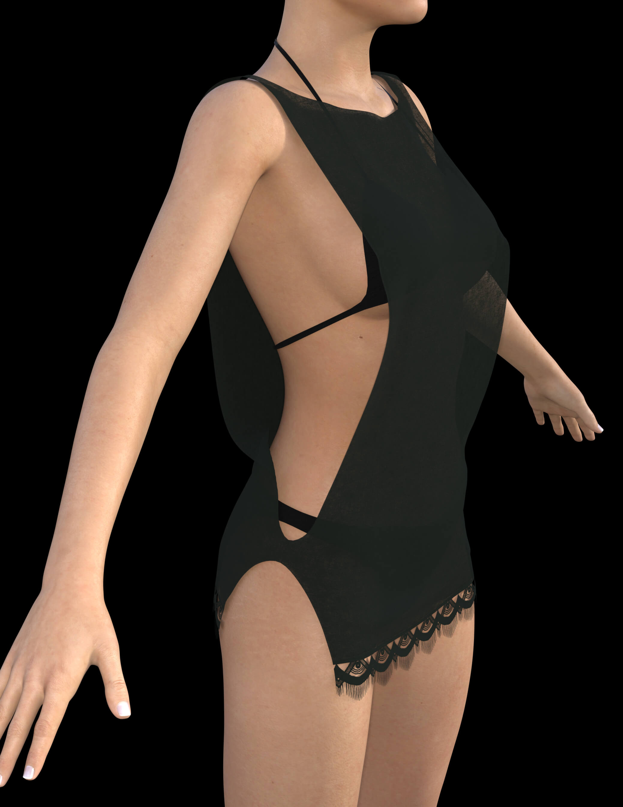 Beach Tank Outfit for Genesis 8 Female Daz Content