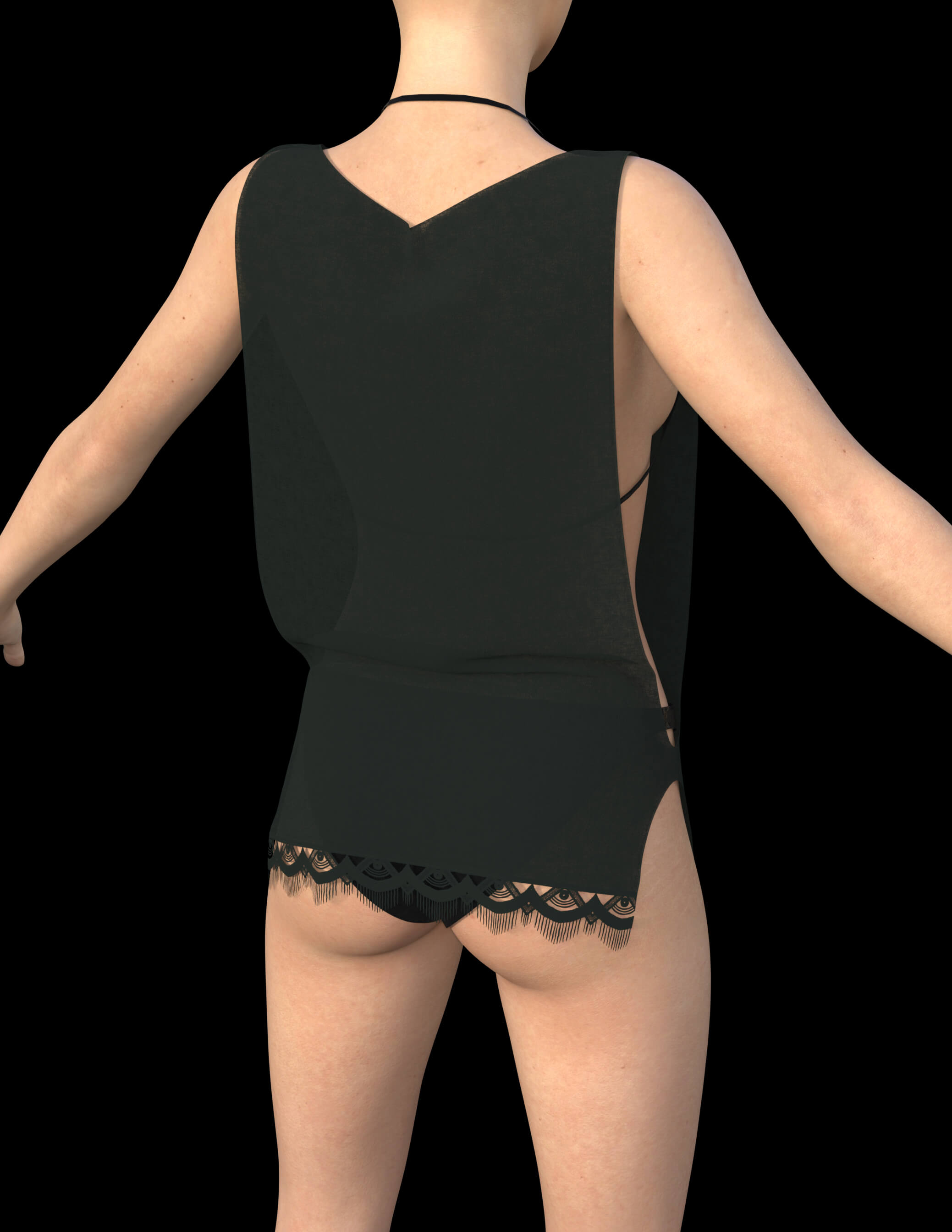 Beach Tank Outfit for Genesis 8 Female Daz Content