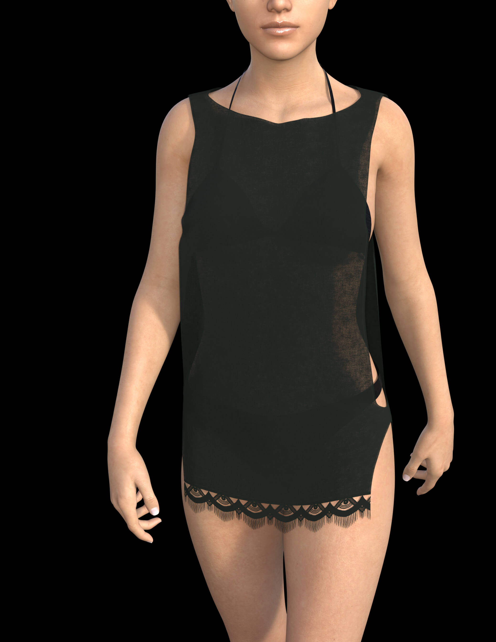 Beach Tank Outfit for Genesis 8 Female Daz Content