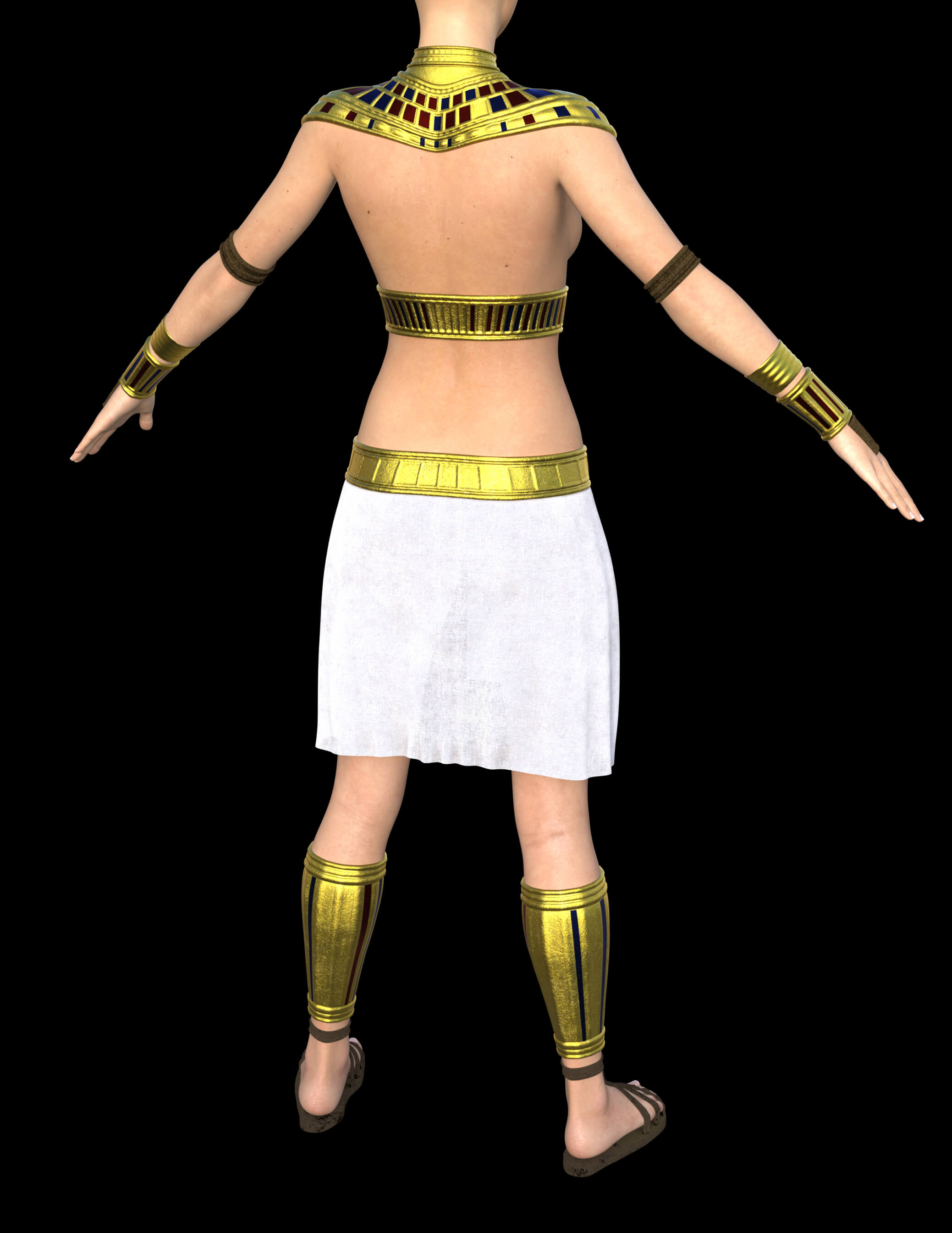 Egyptian Servant Outfit for Genesis 8 Female Daz Content