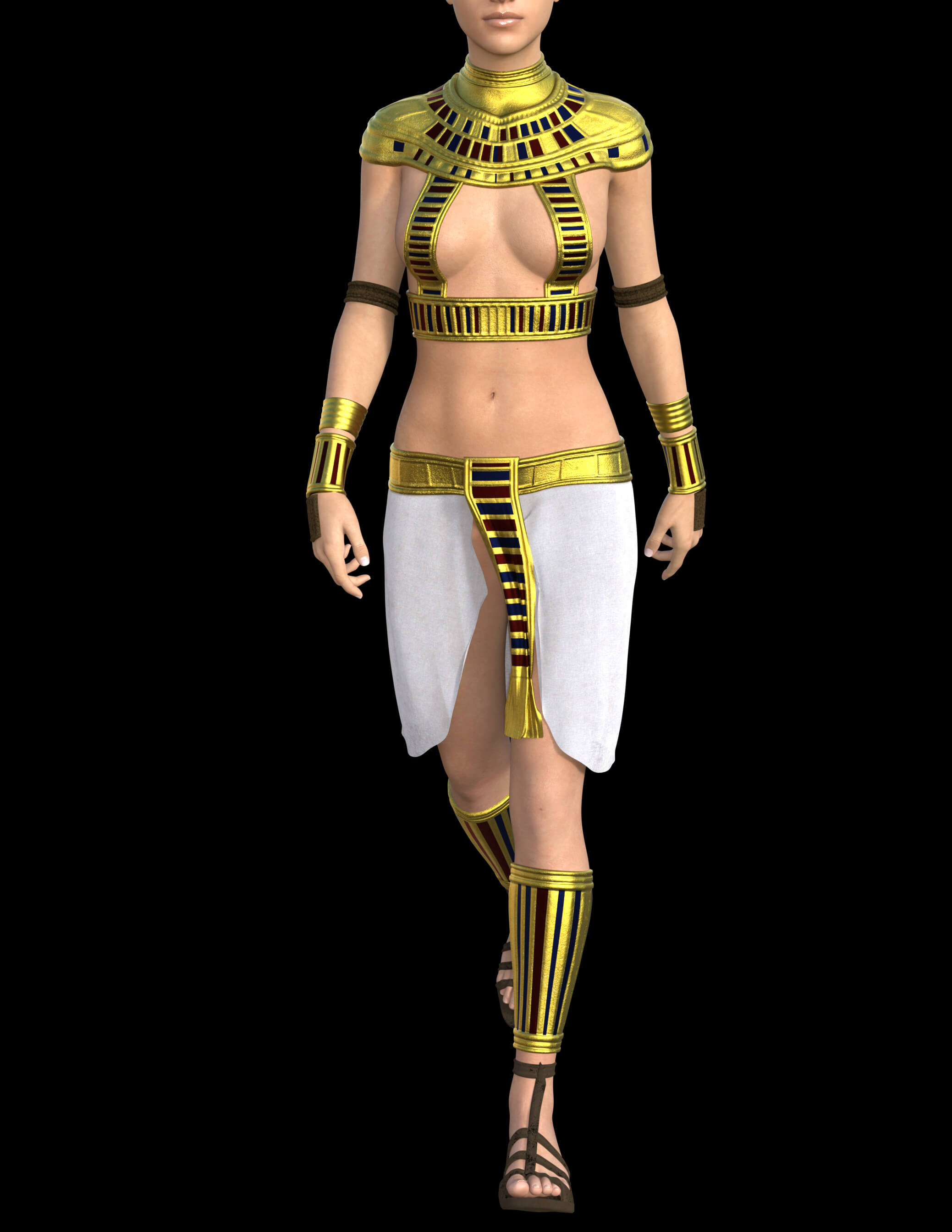 Egyptian Servant Outfit for Genesis 8 Female Daz Content