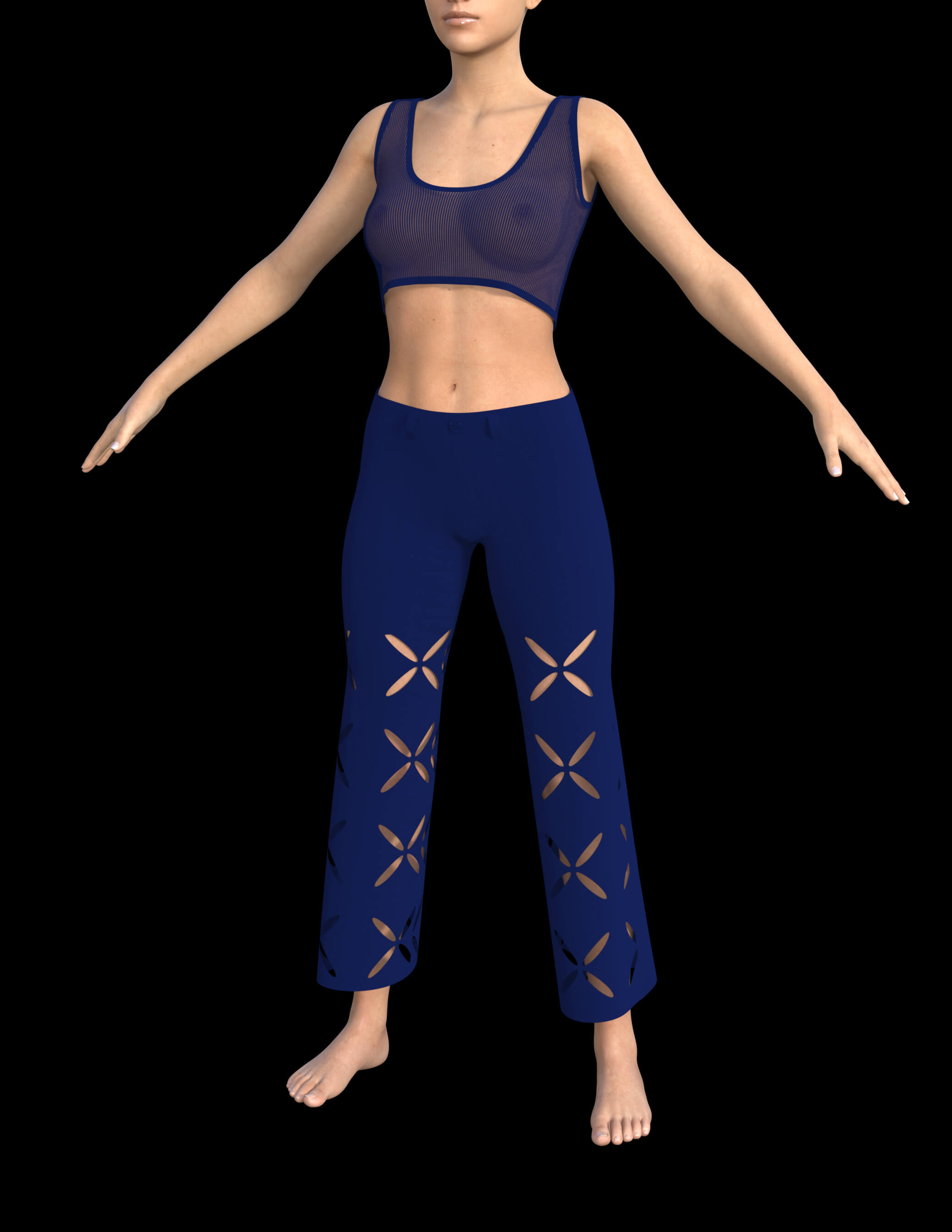 Flower Cut Outfit for Genesis 8 Female Daz Content
