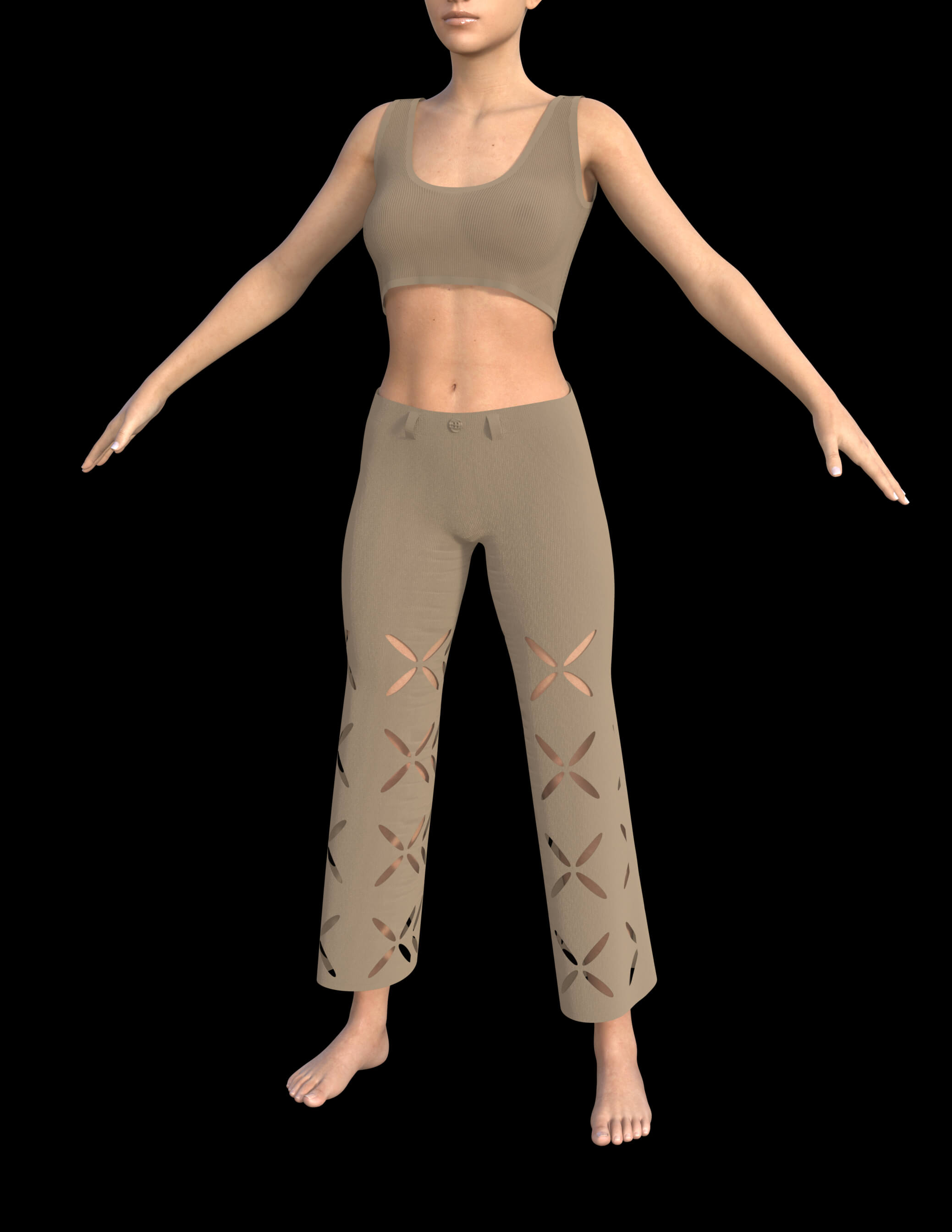 Flower Cut Outfit for Genesis 8 Female Daz Content