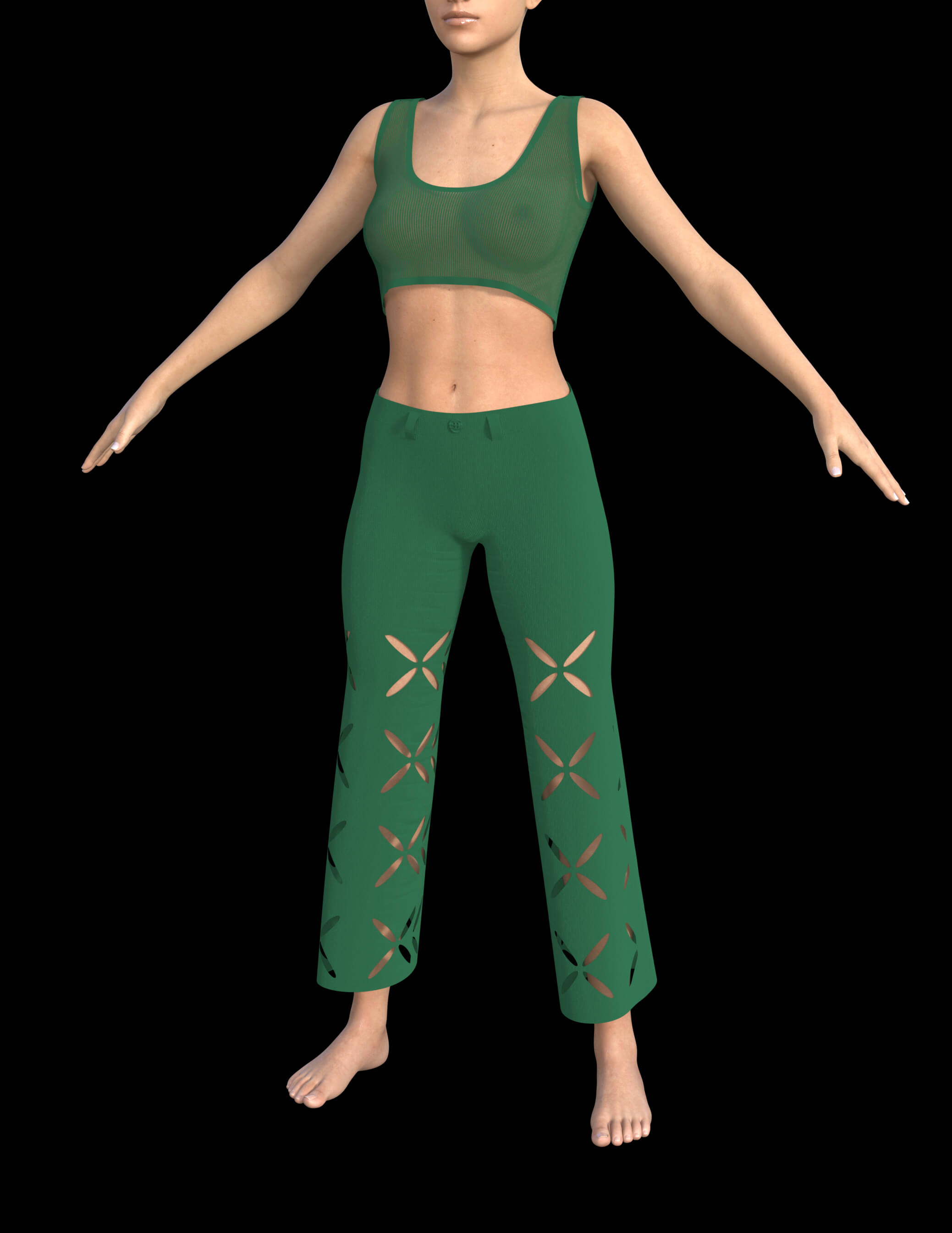 Flower Cut Outfit for Genesis 8 Female Daz Content