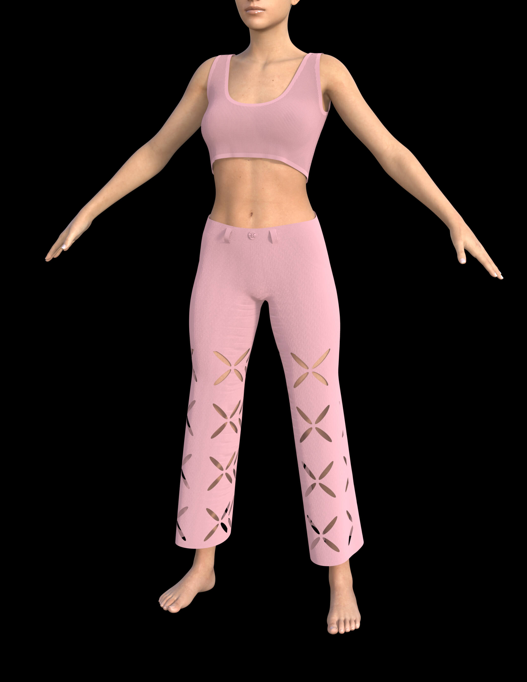 Flower Cut Outfit for Genesis 8 Female Daz Content