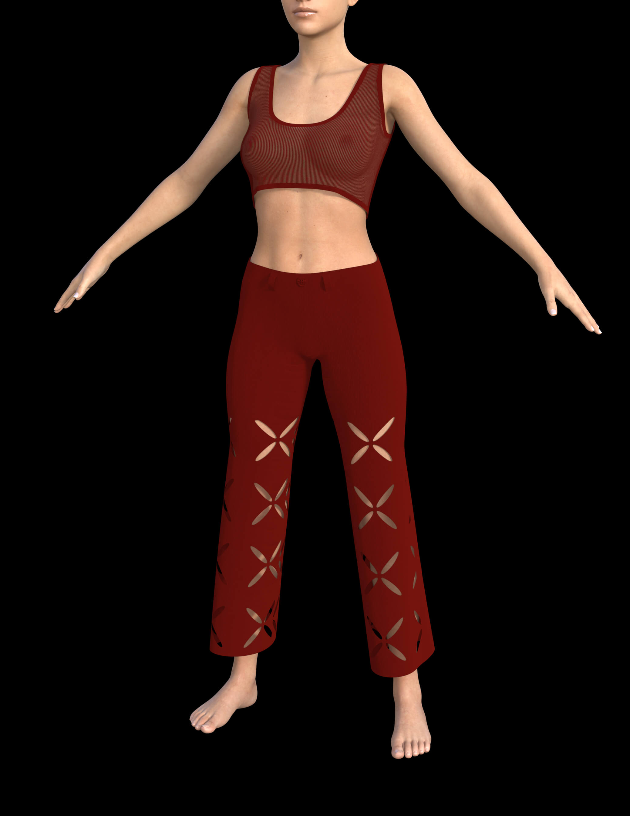 Flower Cut Outfit for Genesis 8 Female Daz Content