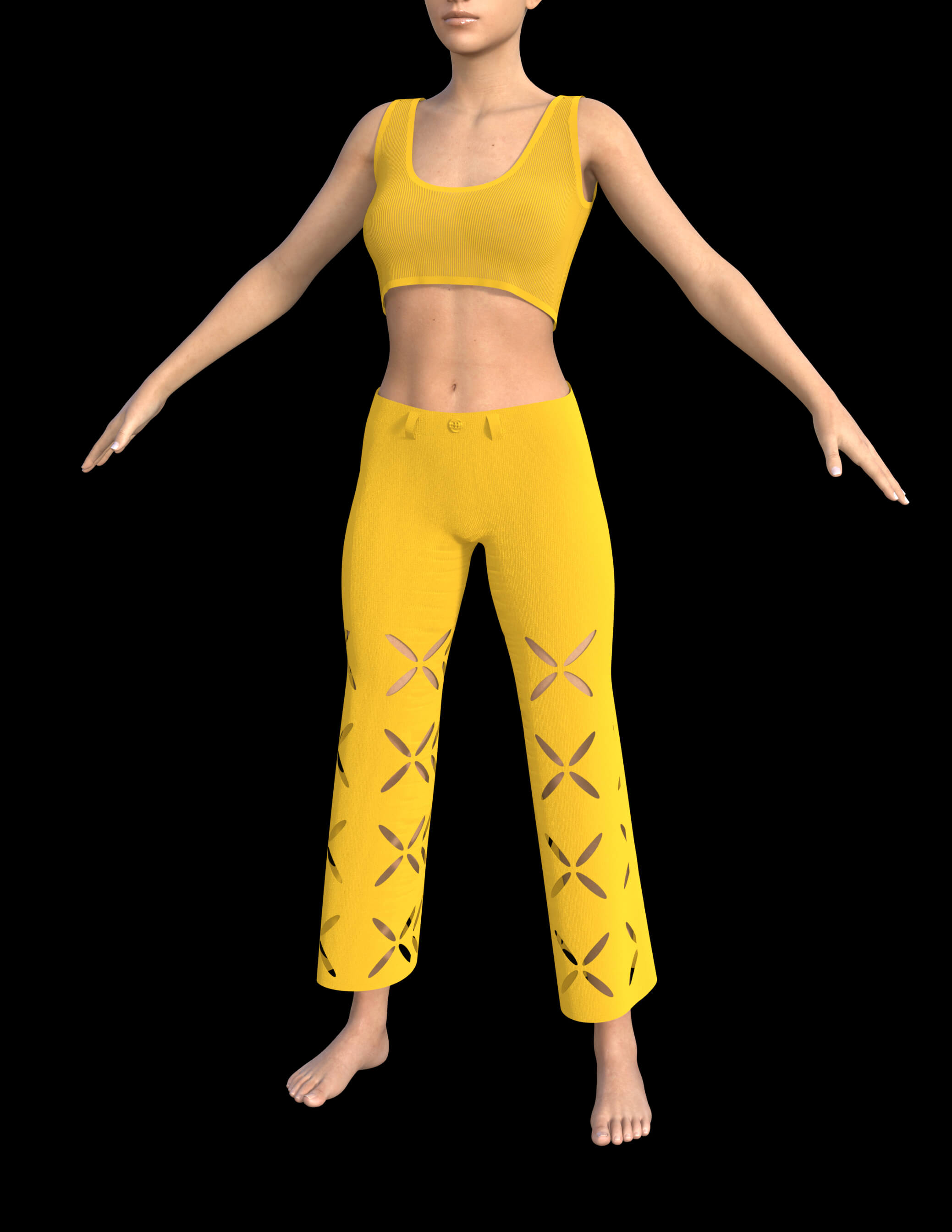 Flower Cut Outfit for Genesis 8 Female Daz Content