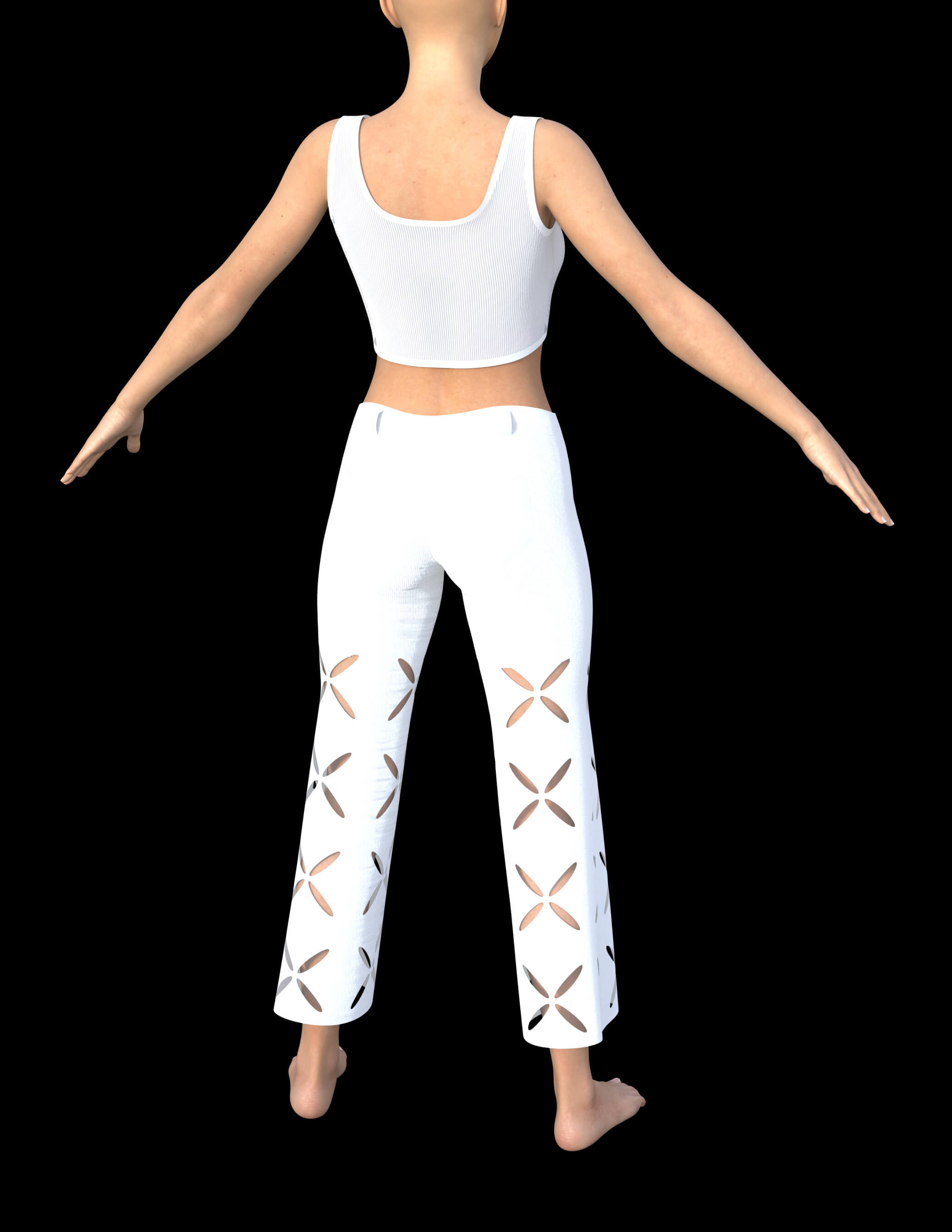 Flower Cut Outfit for Genesis 8 Female Daz Content