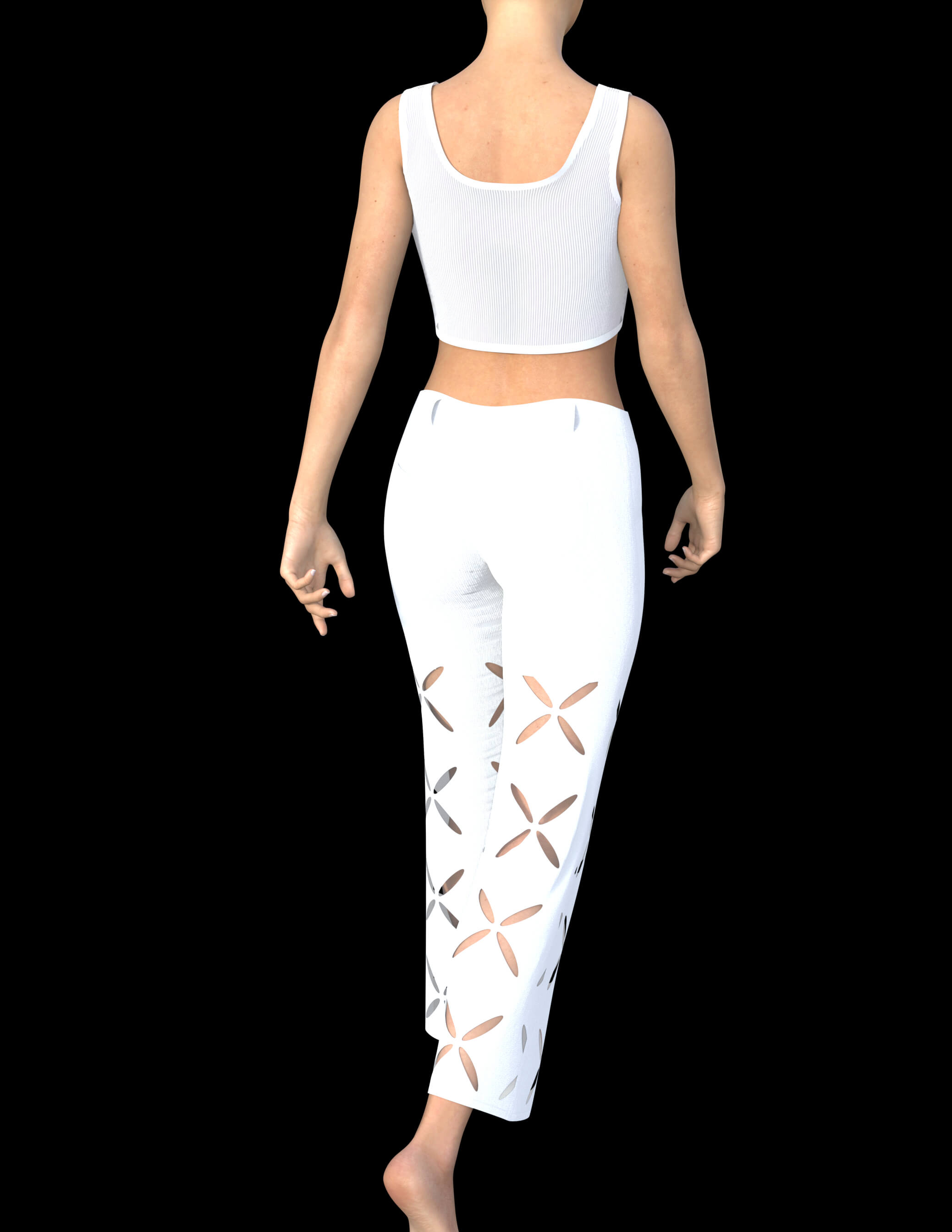 Flower Cut Outfit for Genesis 8 Female Daz Content