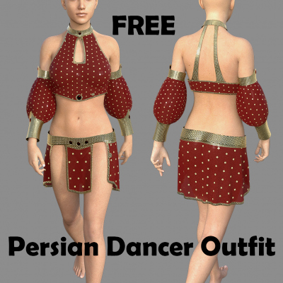Free Persian Dancer Outfit for Genesis 8 Female