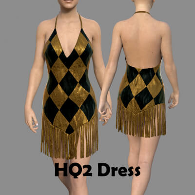 HQ2 Dress for Genesis 8 Female