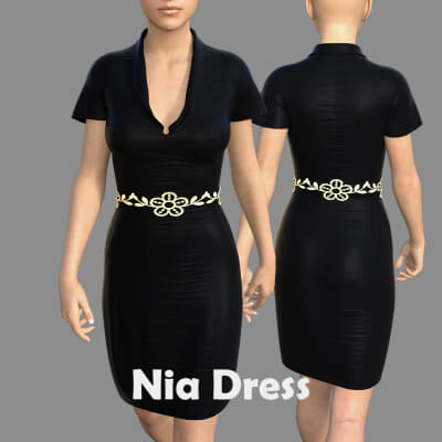 Nia Dress for Genesis 8 Female