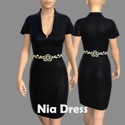 Nia Dress for Genesis 8 Female