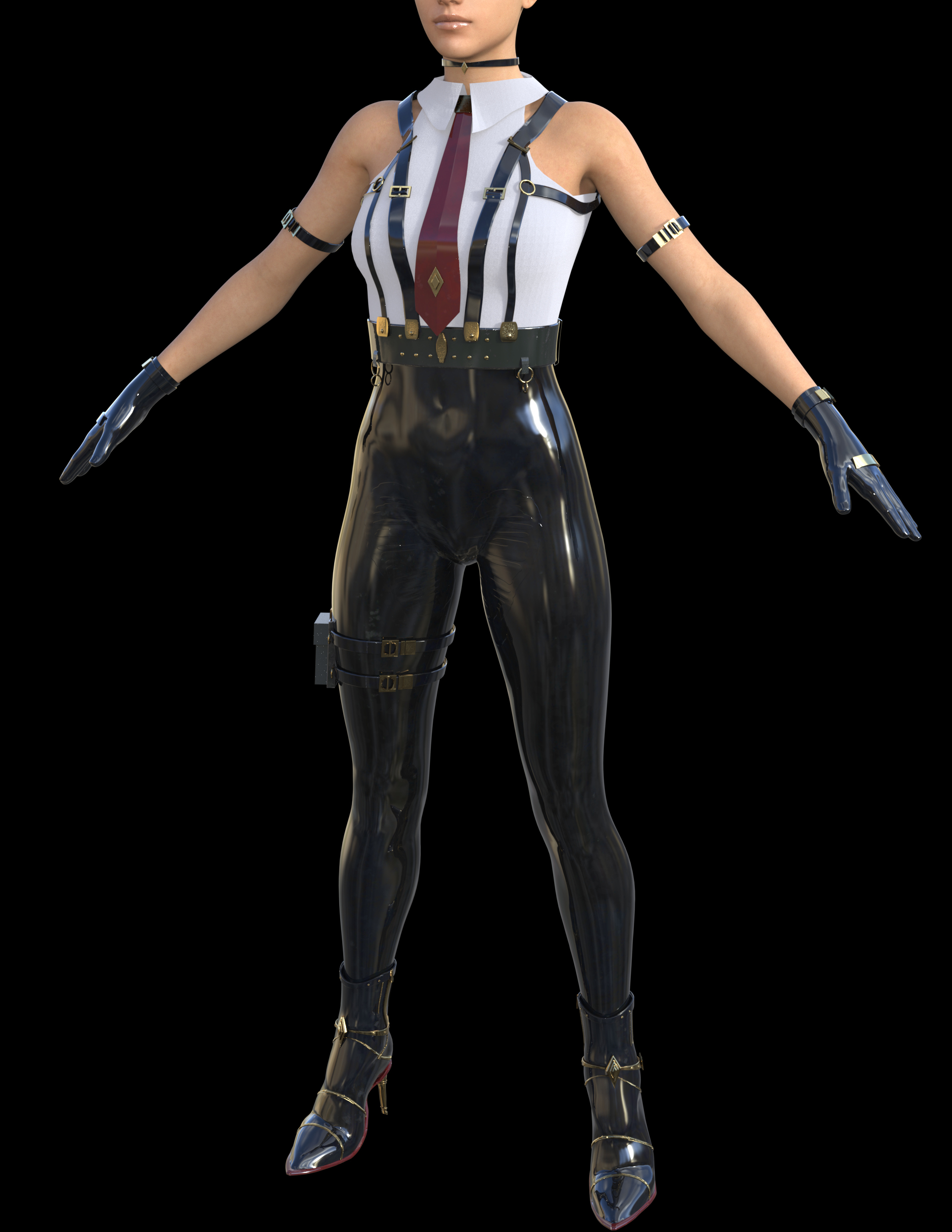 Officer C Outfit for Genesis 8 Female Daz Content