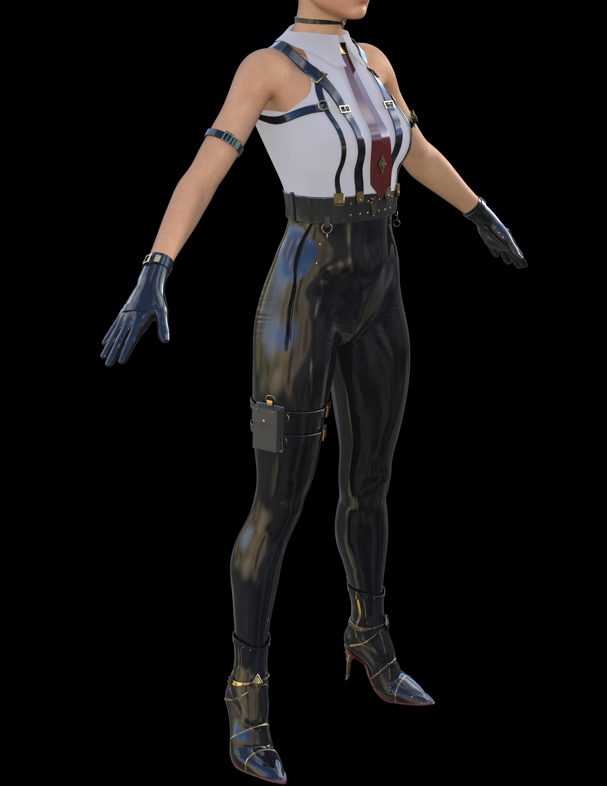 Officer C Outfit for Genesis 8 Female Daz Content