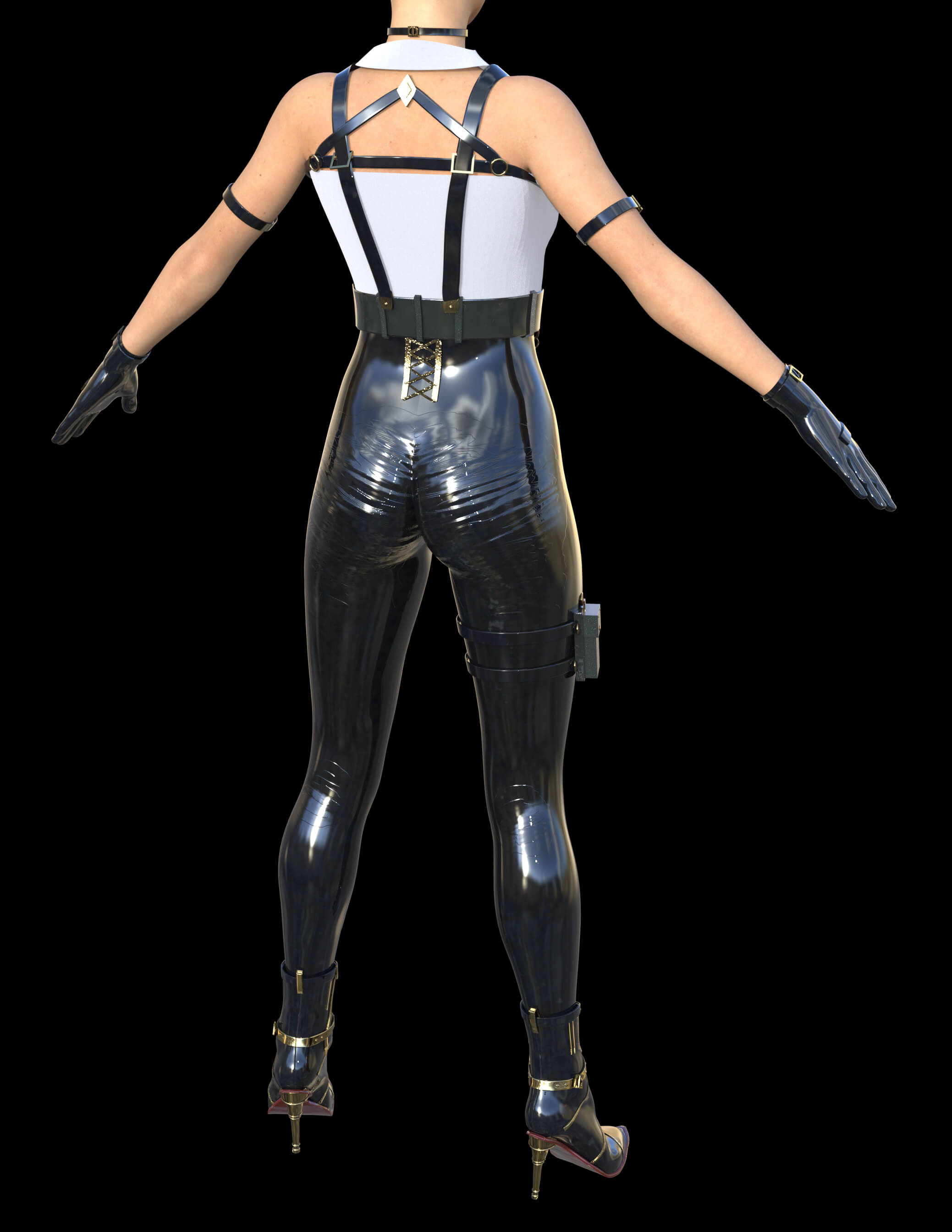Officer C Outfit for Genesis 8 Female Daz Content