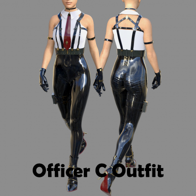 Officer C Outfit for Genesis 8 Female Daz Content