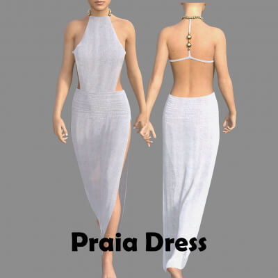 Praia Dress for Genesis 8 Female