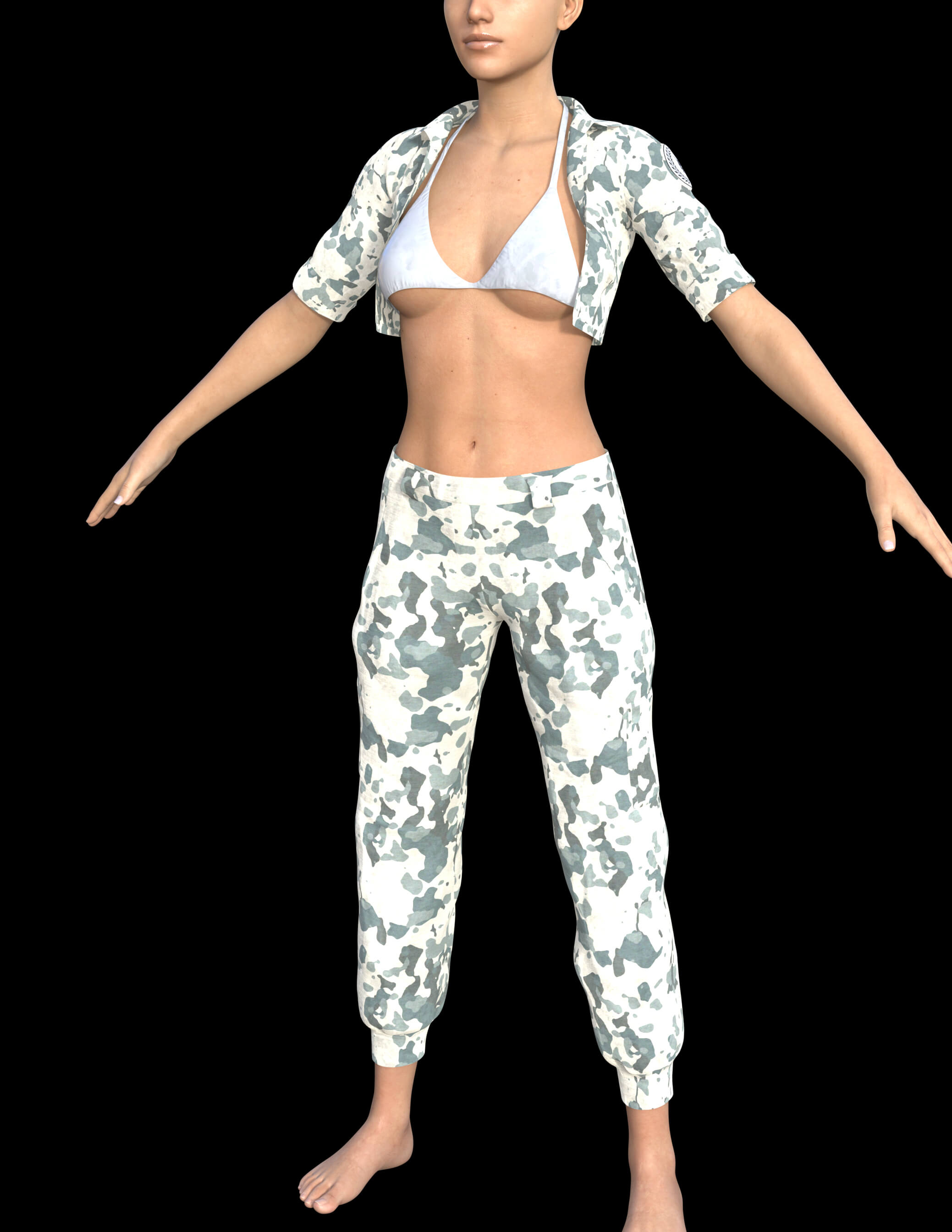 Ranger Outfit for Genesis 8 Female Daz Content