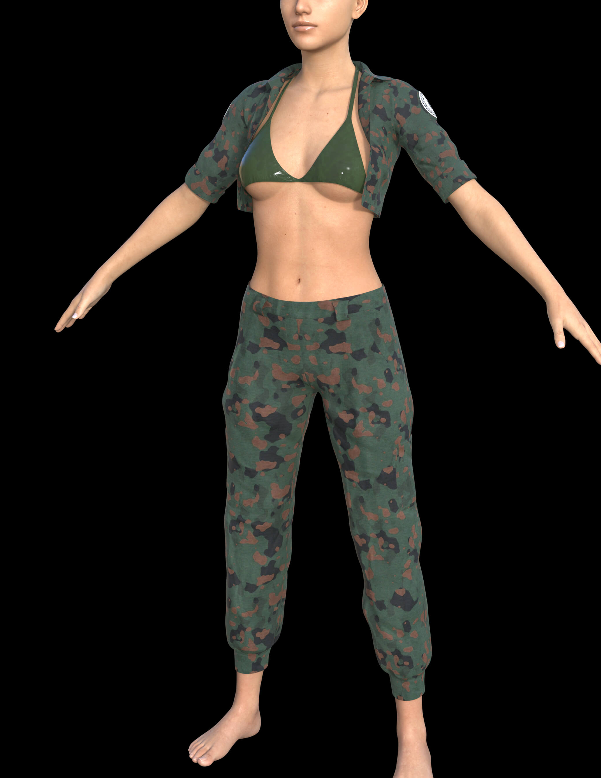 Ranger Outfit for Genesis 8 Female Daz Content