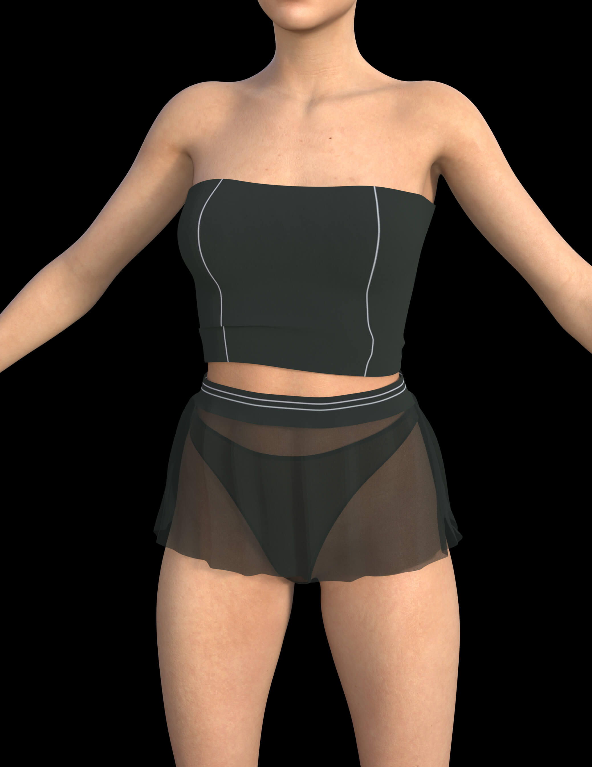 Short Retro Dress for Genesis 8 Female Daz Content