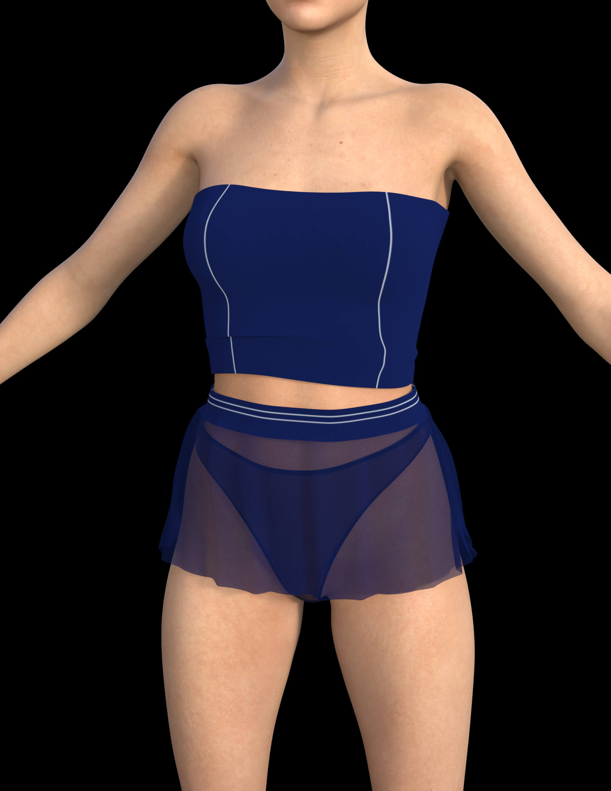 Short Retro Dress for Genesis 8 Female Daz Content
