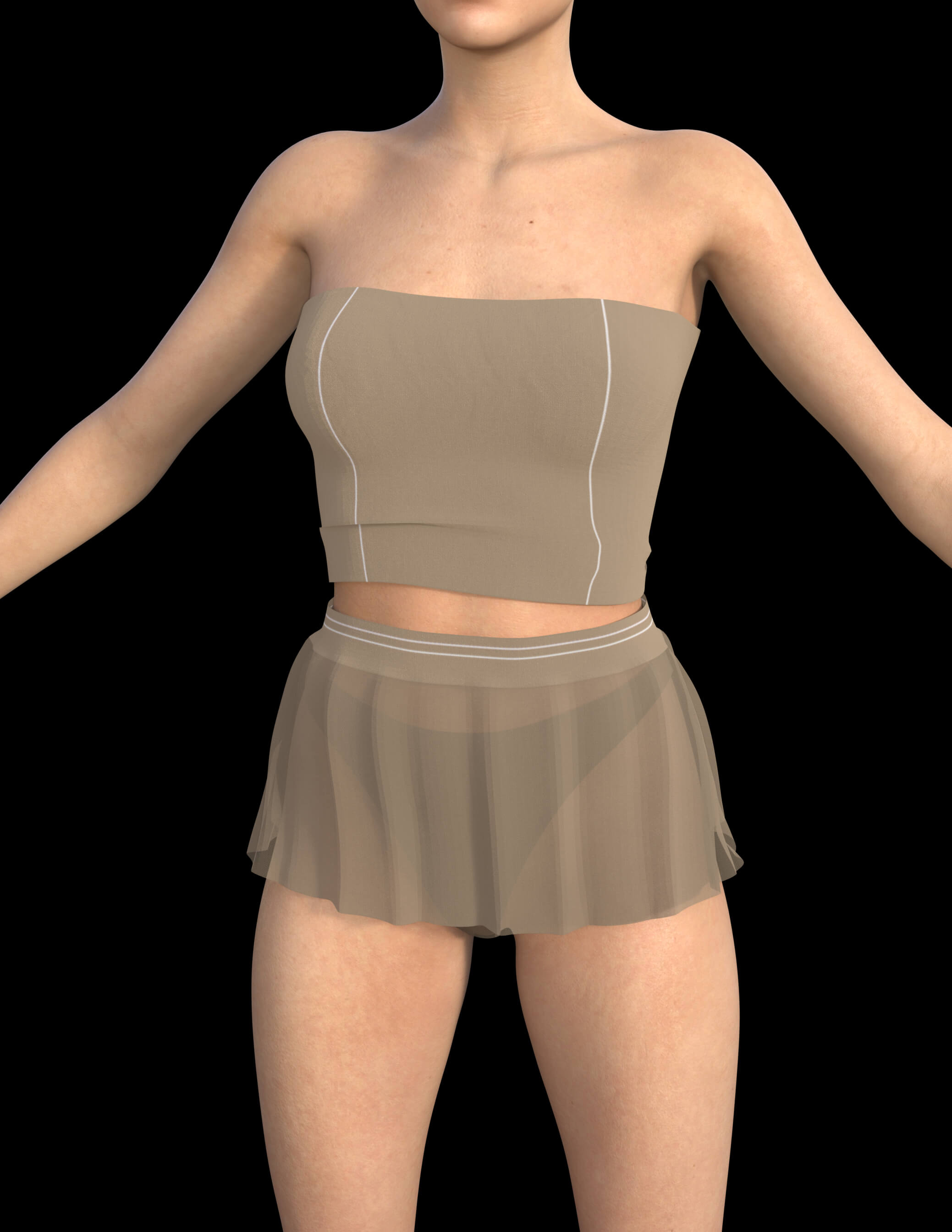 Short Retro Dress for Genesis 8 Female Daz Content