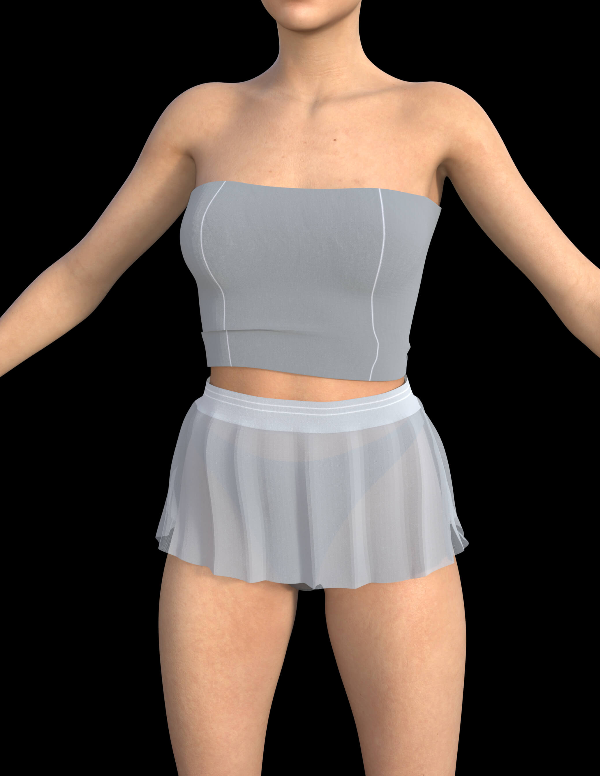 Short Retro Dress for Genesis 8 Female Daz Content
