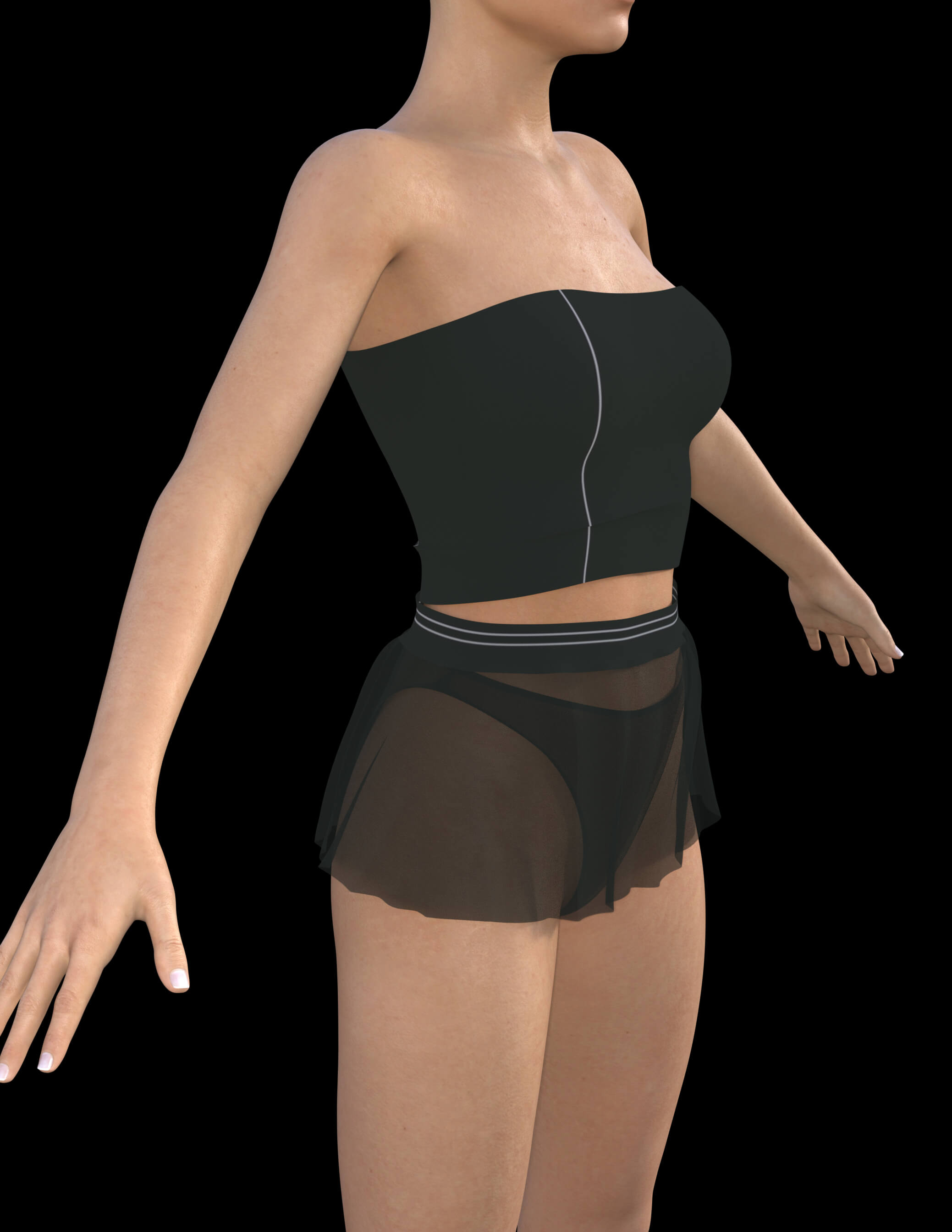 Short Retro Dress for Genesis 8 Female Daz Content