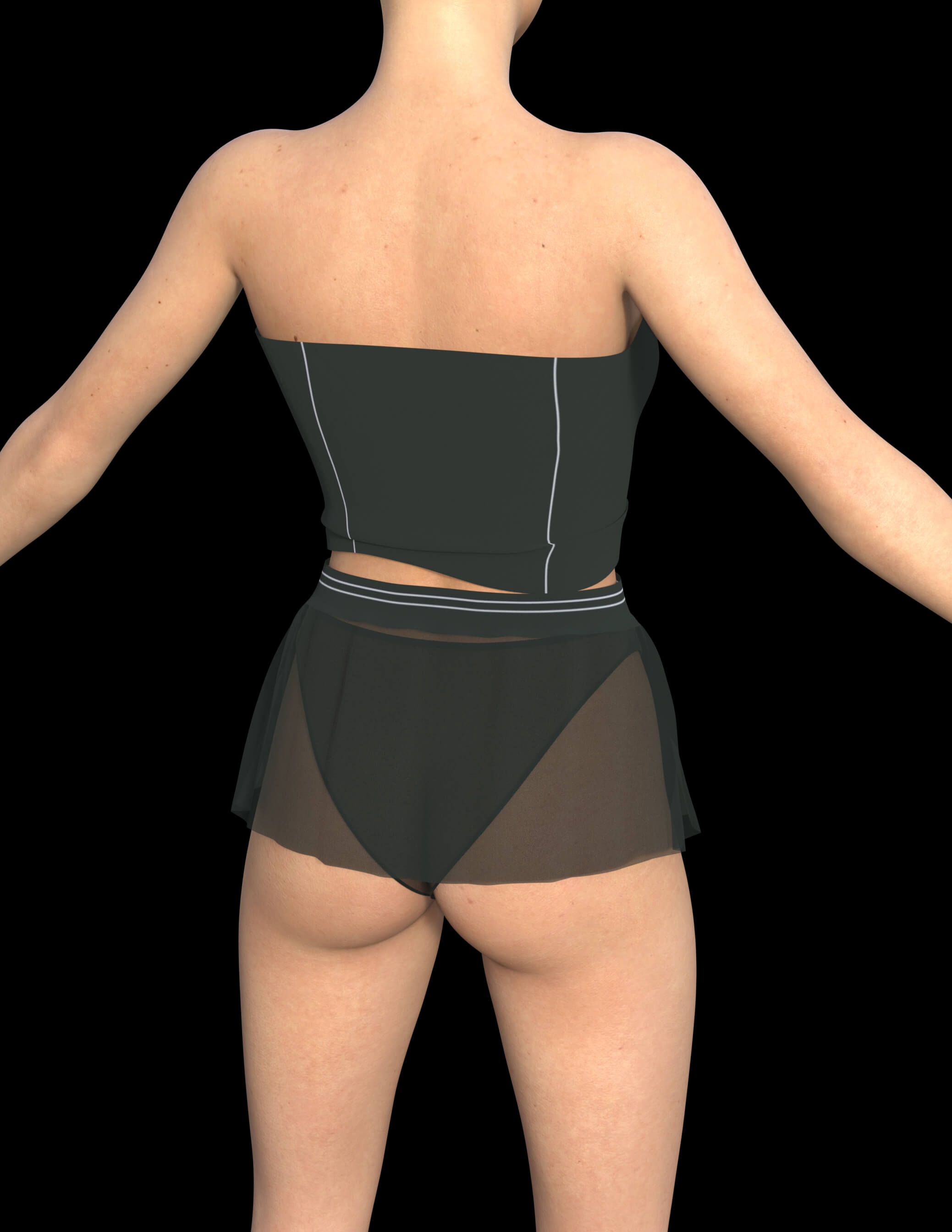 Short Retro Dress for Genesis 8 Female Daz Content
