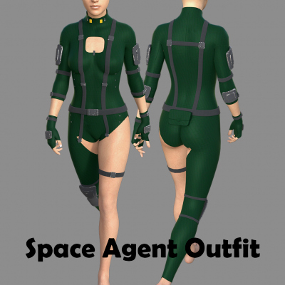 Space Agent Outfit for Genesis 8 Female Daz Content