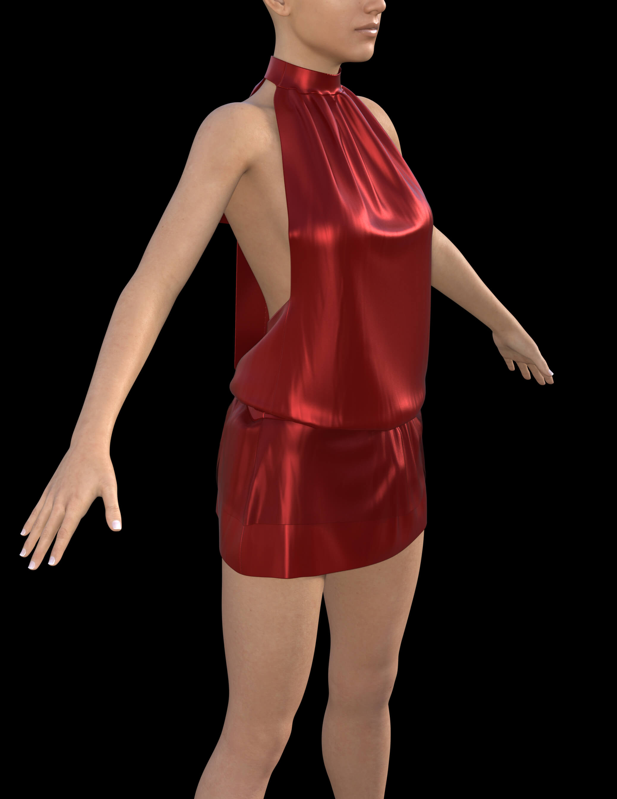 Vestido Dress for Genesis 8 Female Daz Content