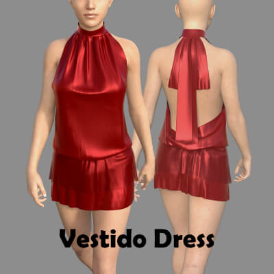 Vestido Dress for Genesis 8 Female