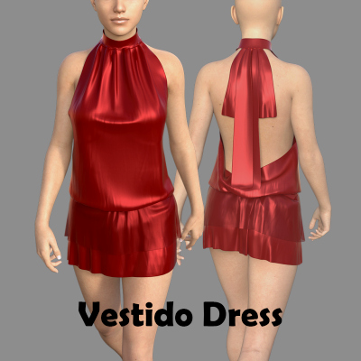 Vestido Dress for Genesis 8 Female