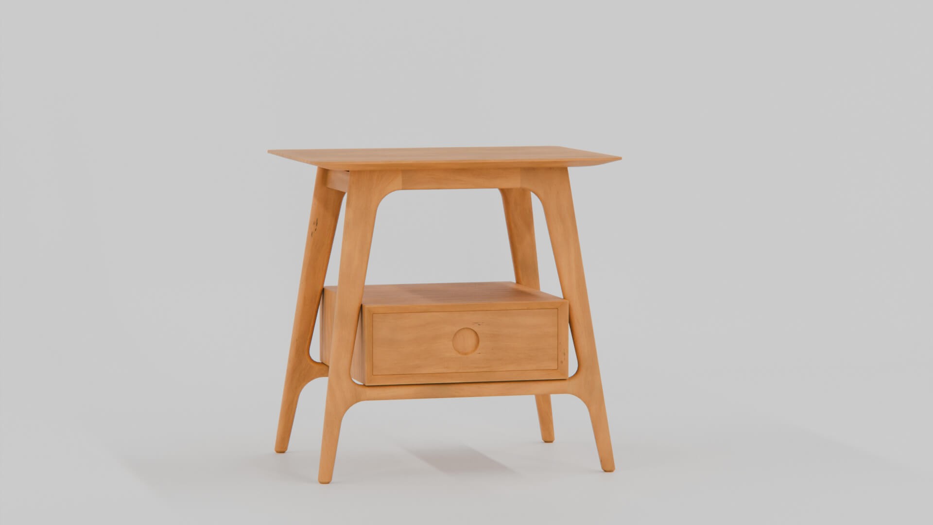 Antonio Scandinavian Bedside Table 3D Model