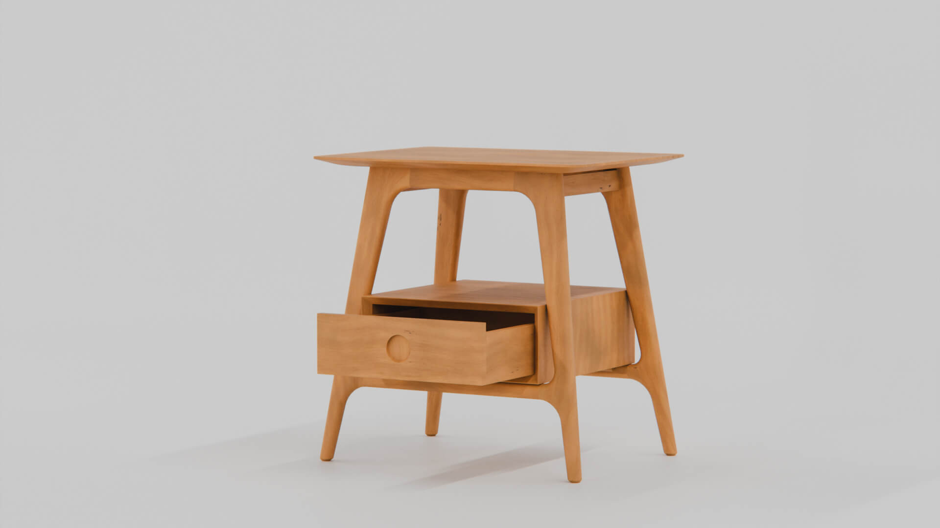 Antonio Scandinavian Bedside Table 3D Model