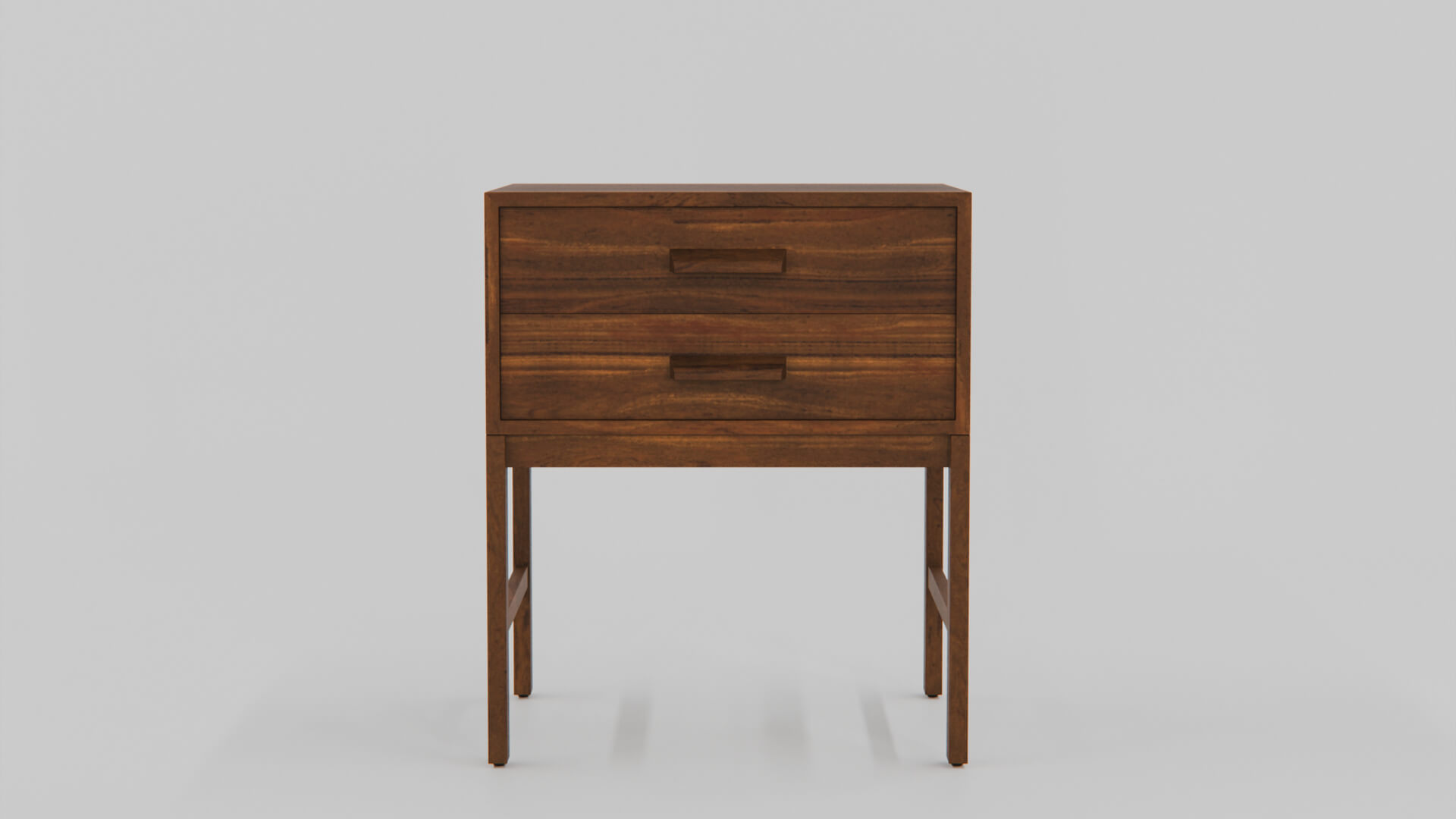 Hike Small Walnut Cabinet 3D Model