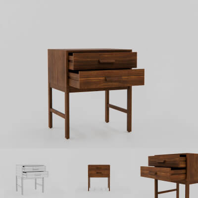 Hike Small Walnut Cabinet