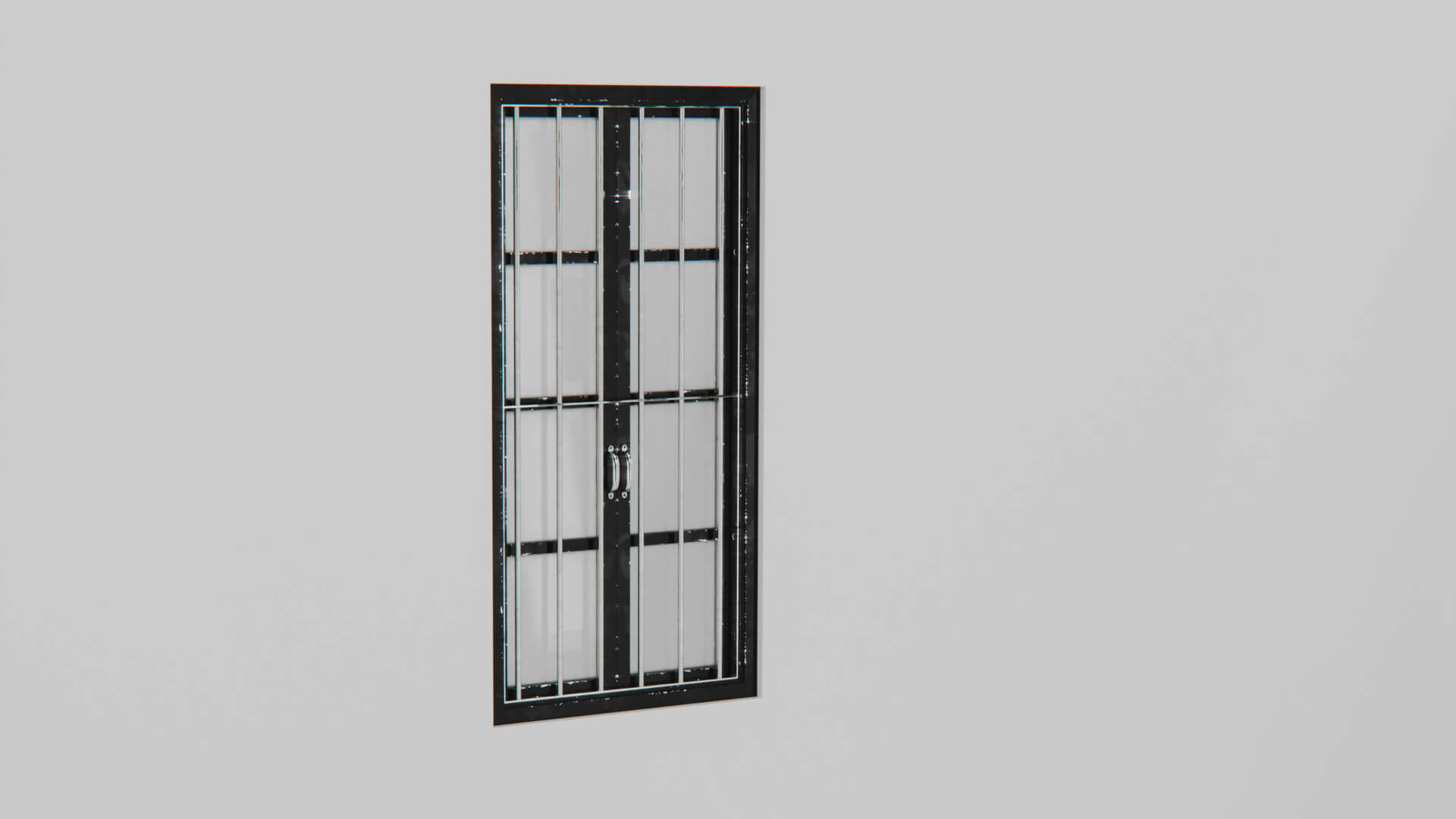 Industrial Metal Window 3D Model