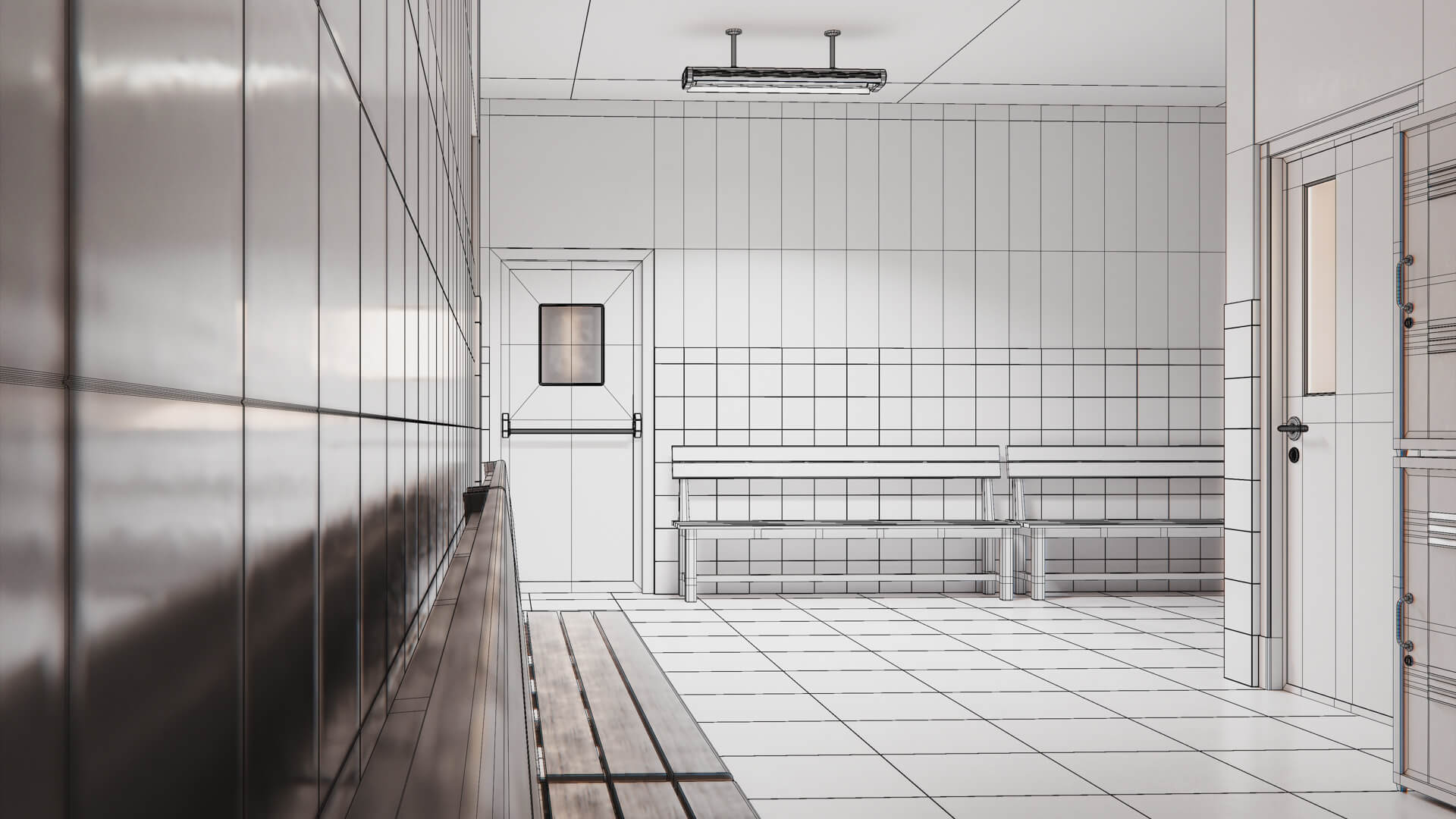 Last Bell School Corridor 3D Model