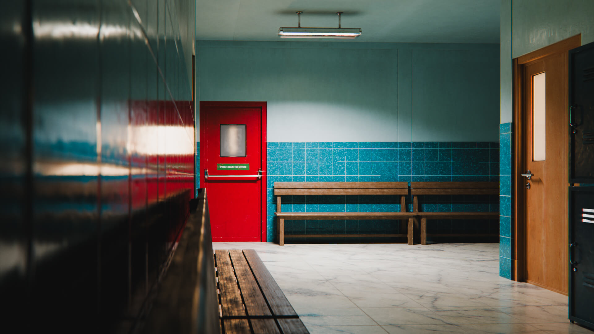 Last Bell School Corridor 3D Model