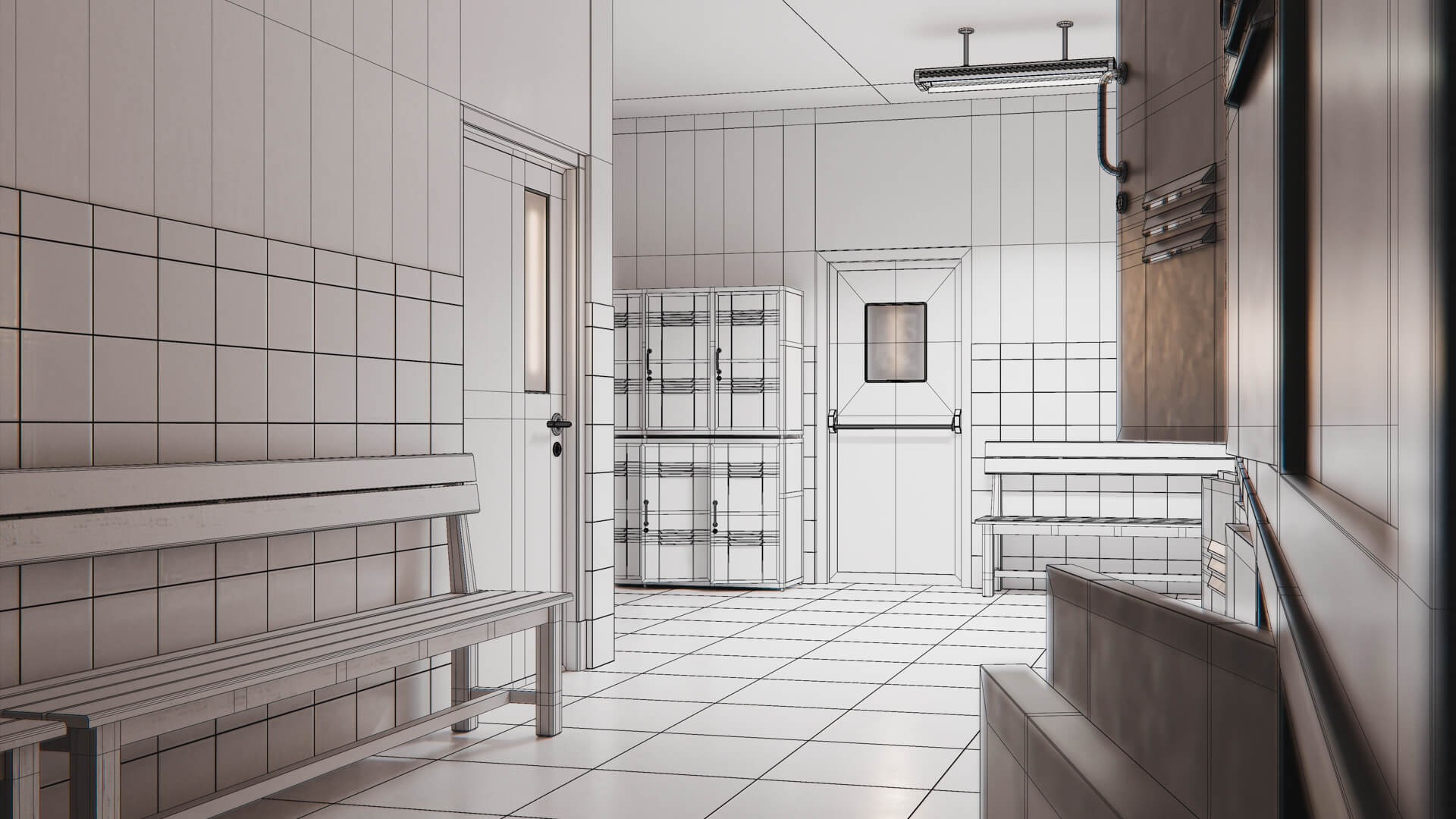 Last Bell School Corridor 3D Model