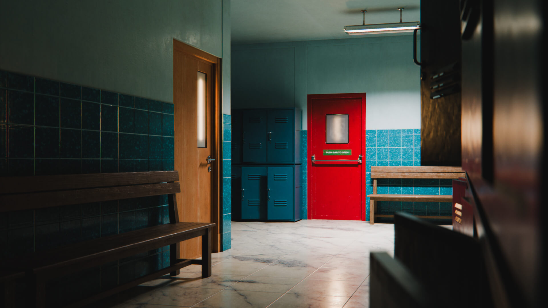 Last Bell School Corridor 3D Model