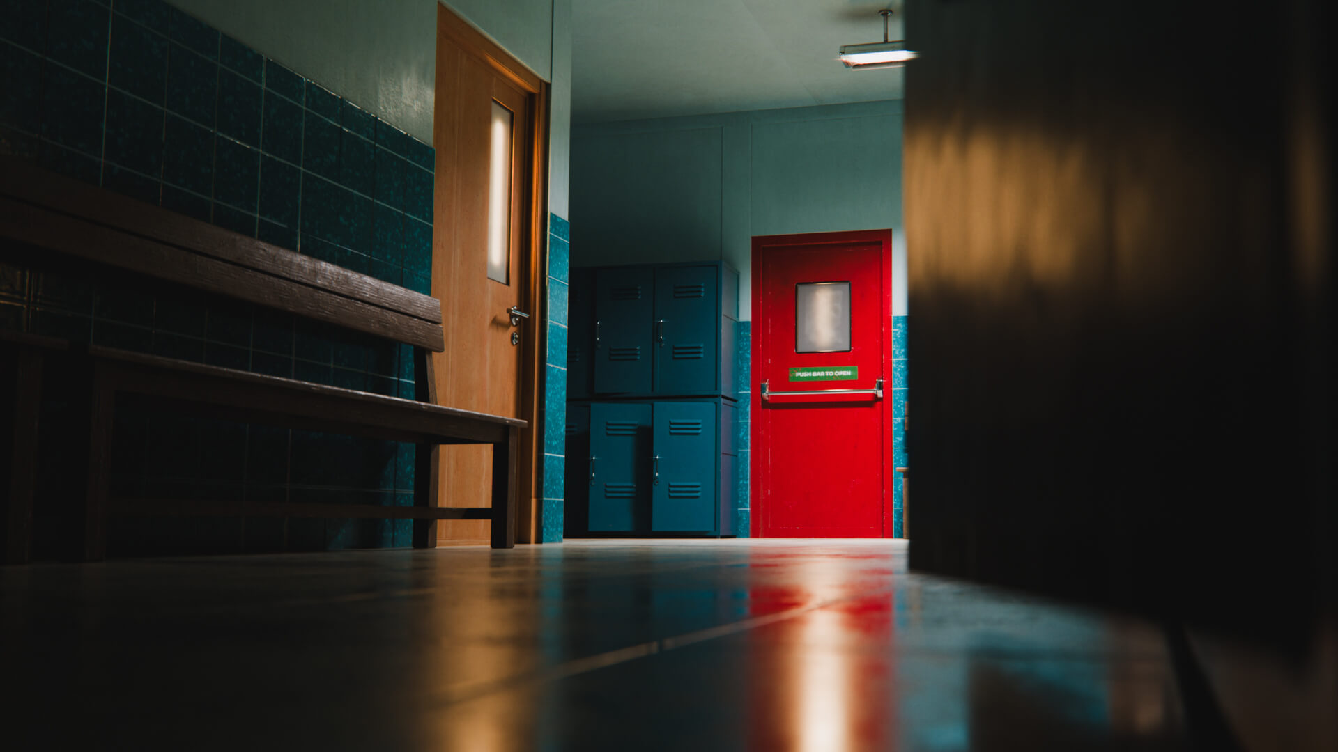 Last Bell School Corridor 3D Model