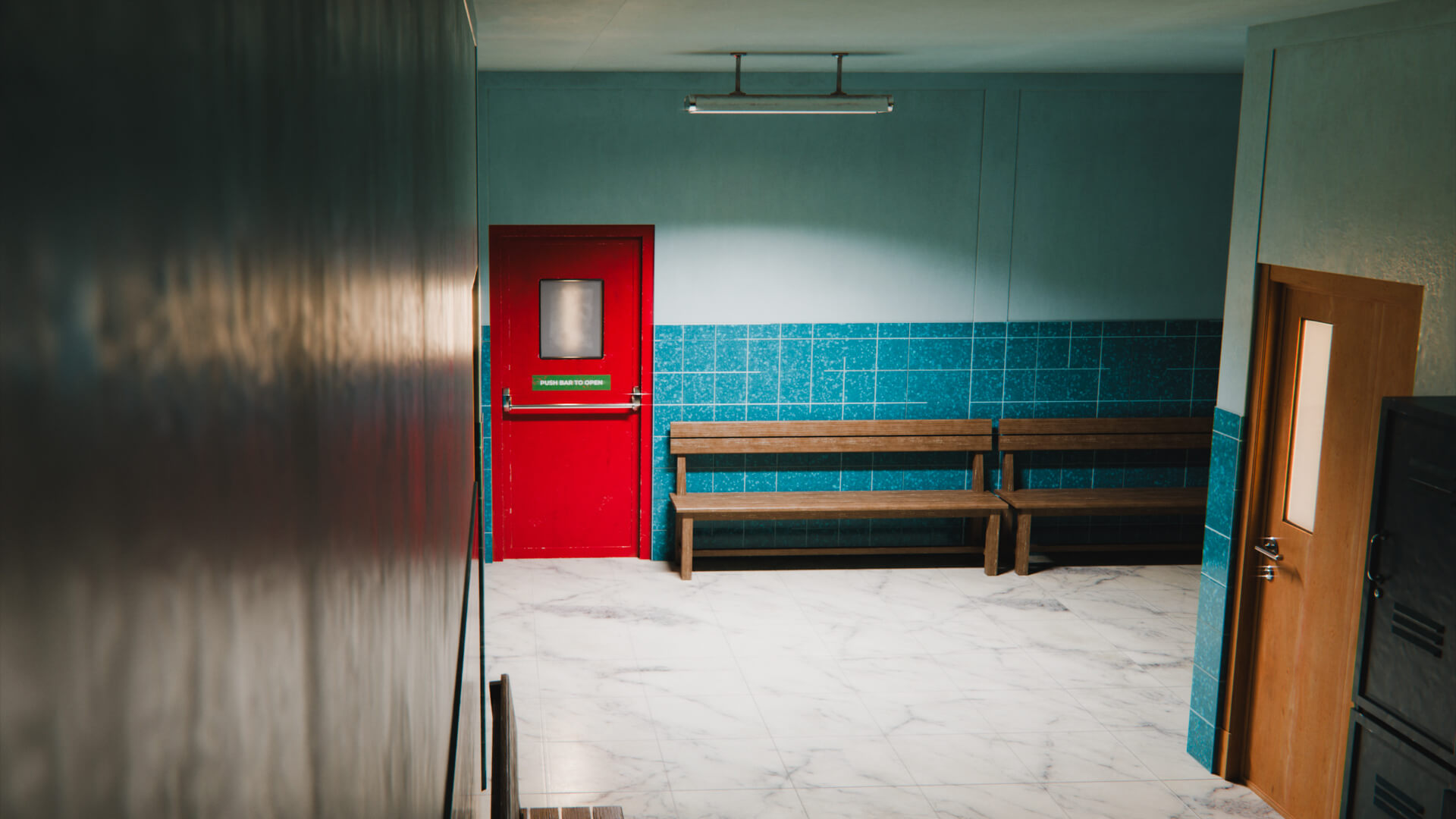 Last Bell School Corridor 3D Model
