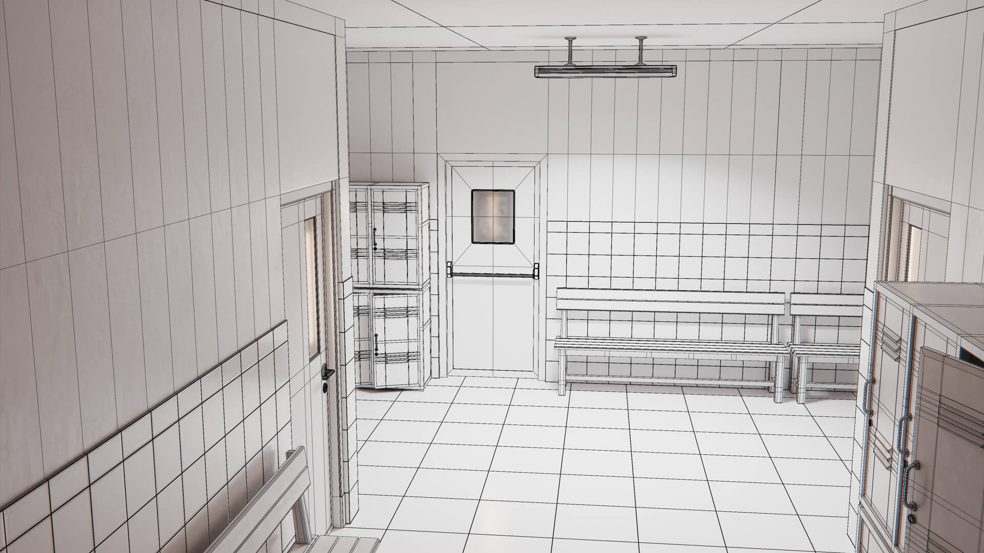 Last Bell School Corridor 3D Model