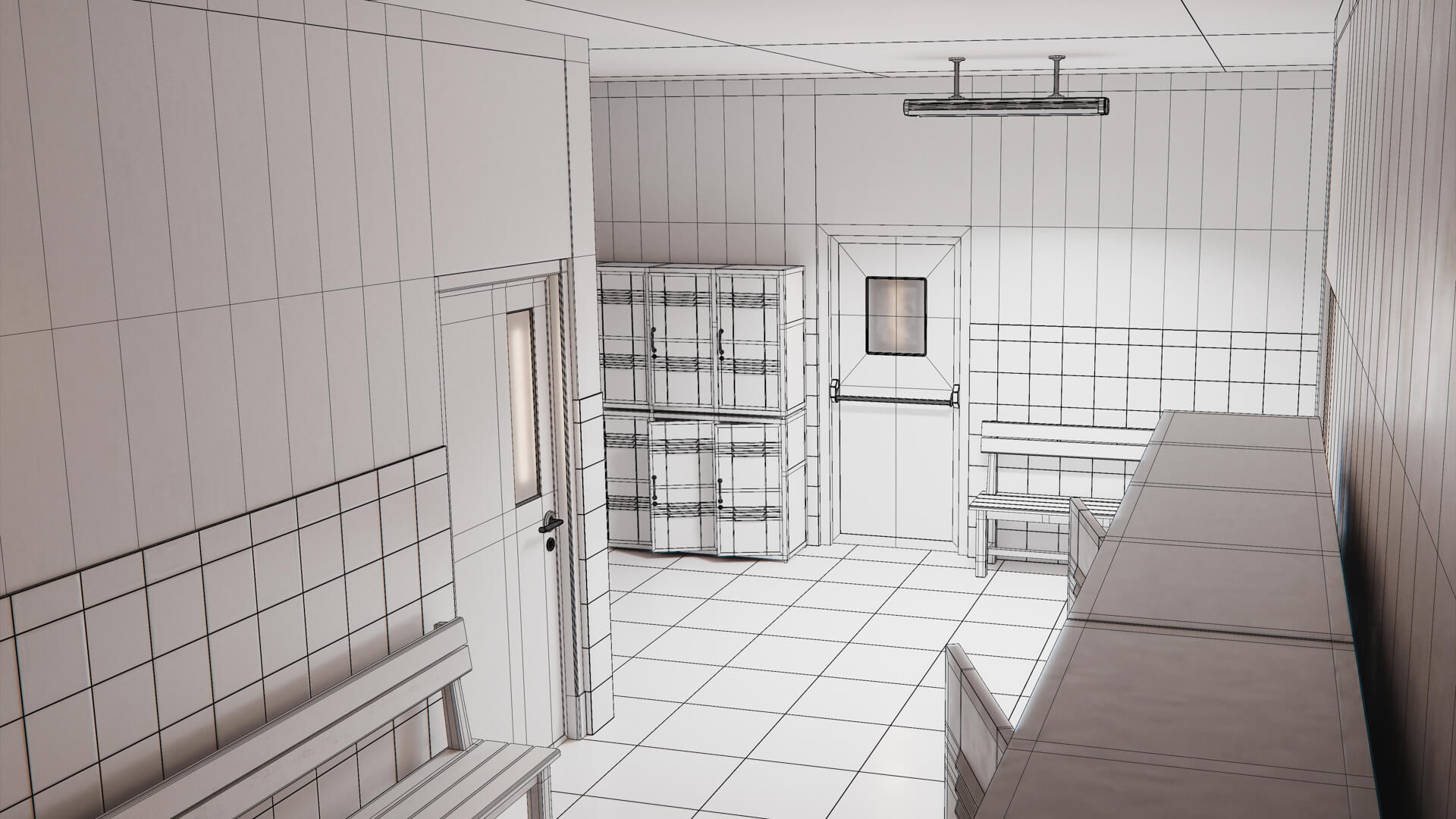 Last Bell School Corridor 3D Model