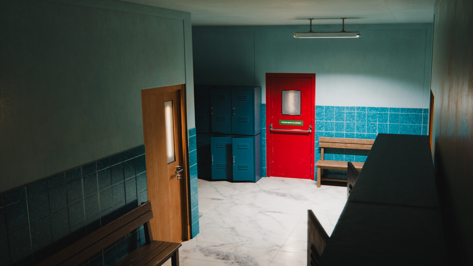 Last Bell School Corridor 3D Model