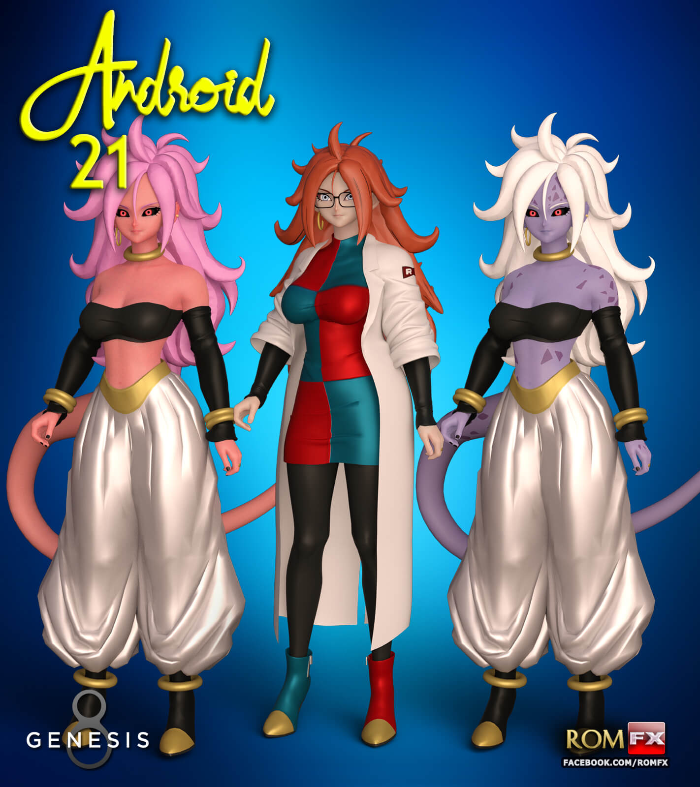 RFX Android 21 For G8F And G8.1F Daz Content